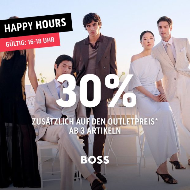 Boss 30% zusätzlich ab 3 Artikeln-Happy Hours (A)