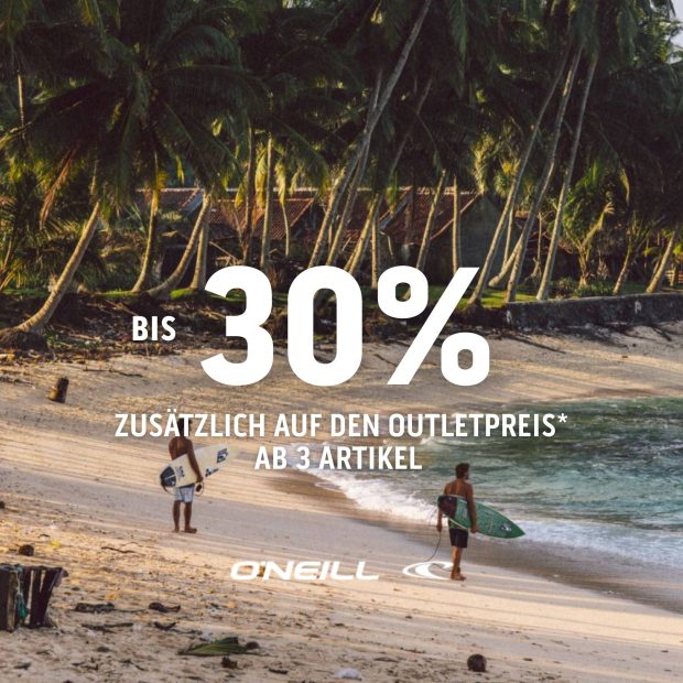O'Neill 30% ab 3 Artikeln