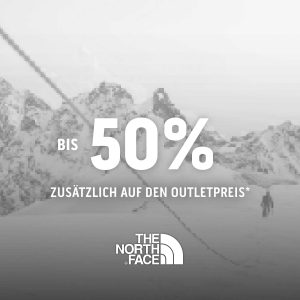 The North Face Angebot bis 50% zusätzlich auf den Outletpreis